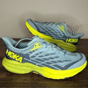 Hoka One One Speedgoat 5 Men's 11 Blue Running Trail Shoes Comfort LIGHT WEAR